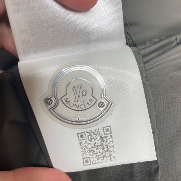 Moncler Petrea Quilted Puffer Jacket Feather Pure Goose Down Black XS Dark Grey - Picture 12 of 13